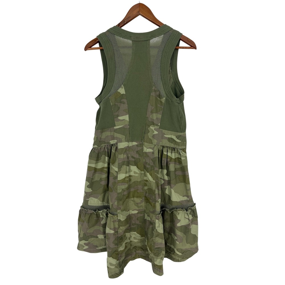 Daily Practice Trek Utility Mini Dress Camo Anthropologie Cotton XS - Picture 9 of 10